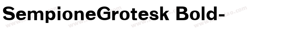 SempioneGrotesk Bold字体转换